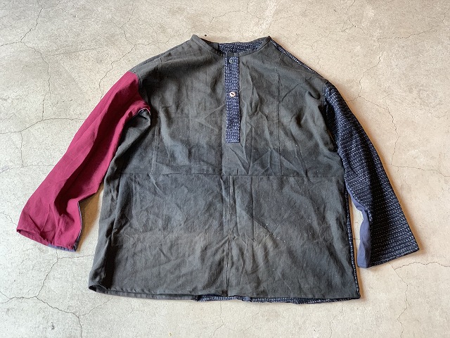 Pull Over Shirt / Japan vintage fabric /size one　⑧